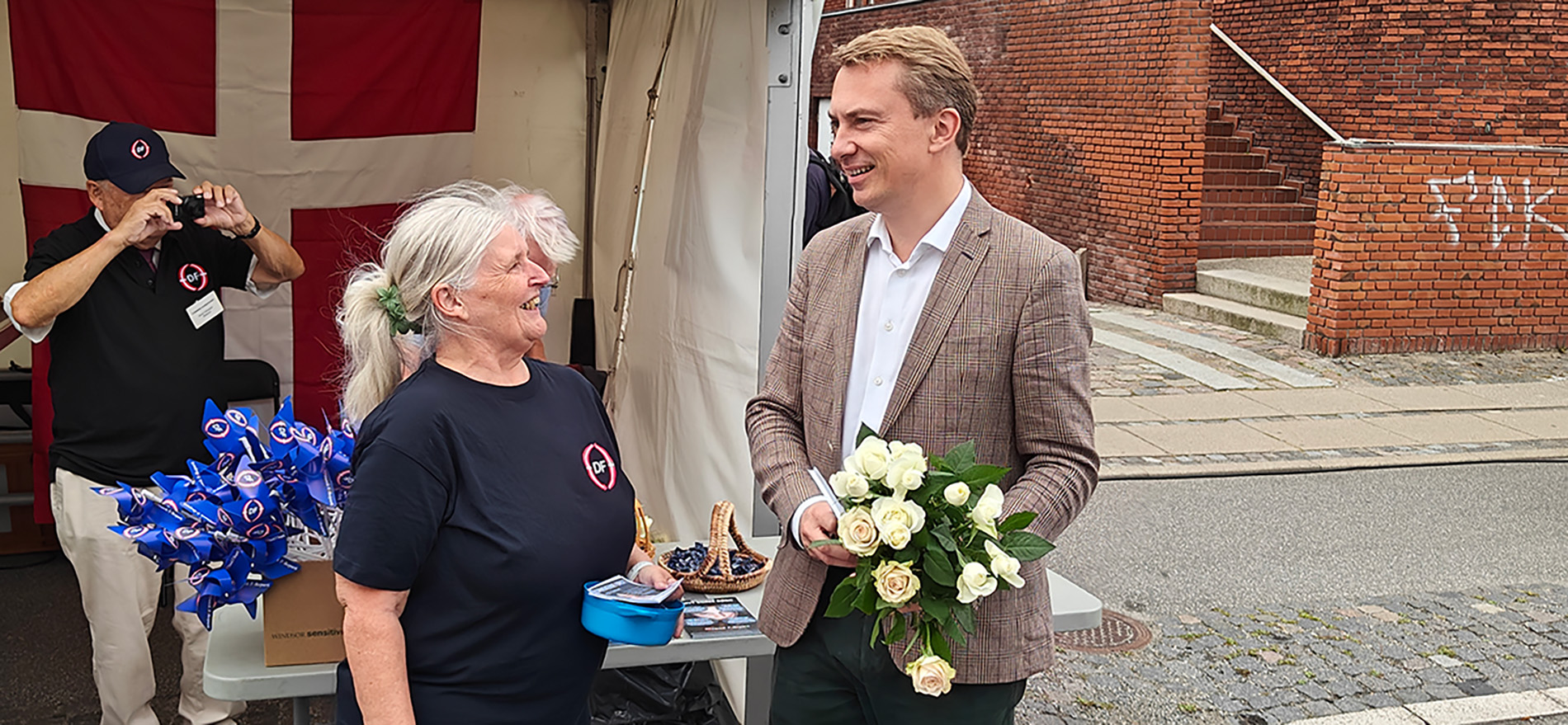 Formand Linda Gade og Morten Messerschmidt